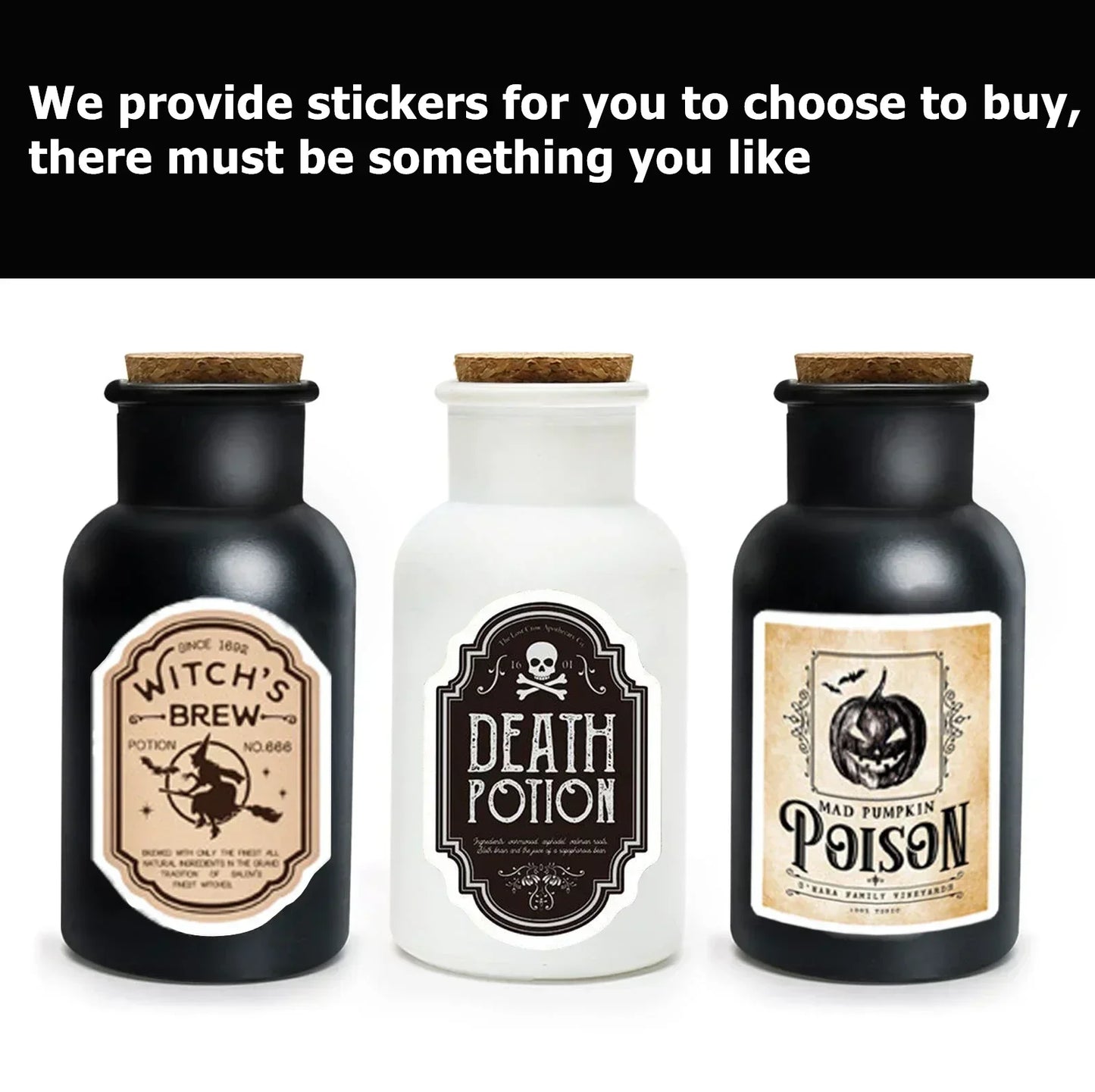 Halloween Apothecary Potion Bottles