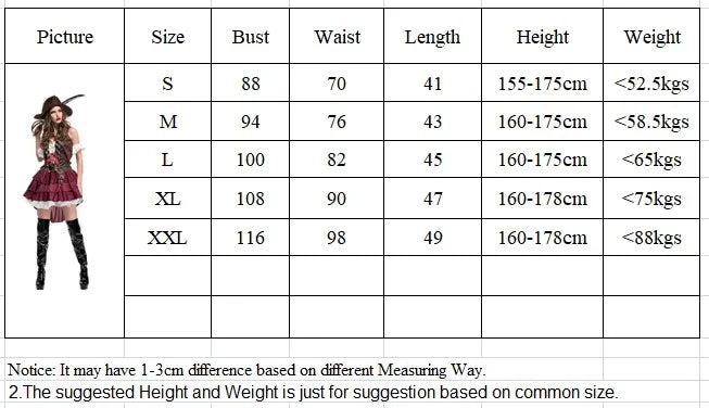 Woman Halloween Pirate Costume