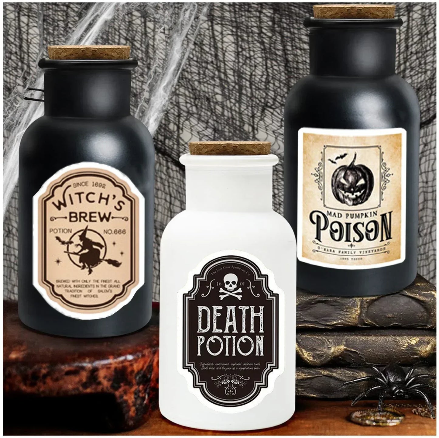 Halloween Apothecary Potion Bottles