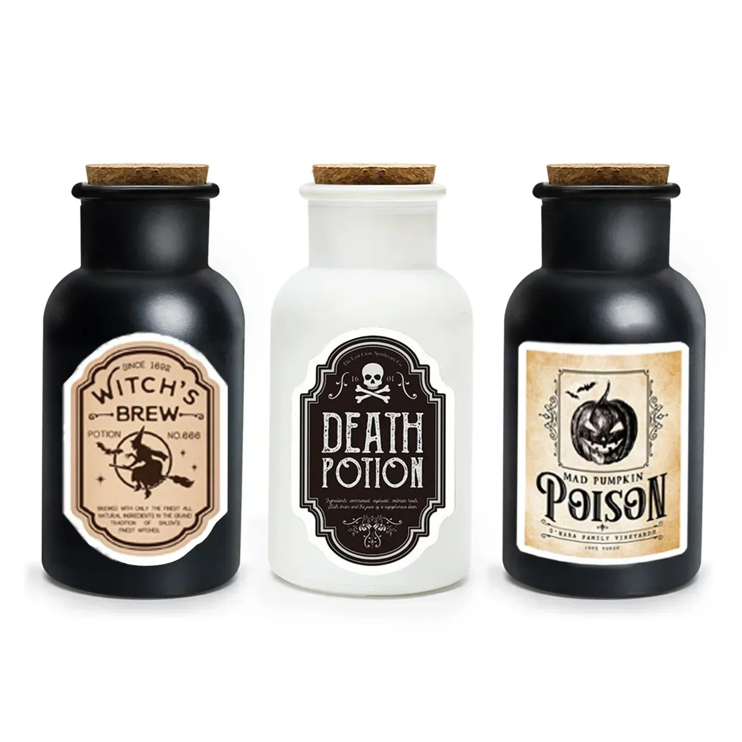 Halloween Apothecary Potion Bottles