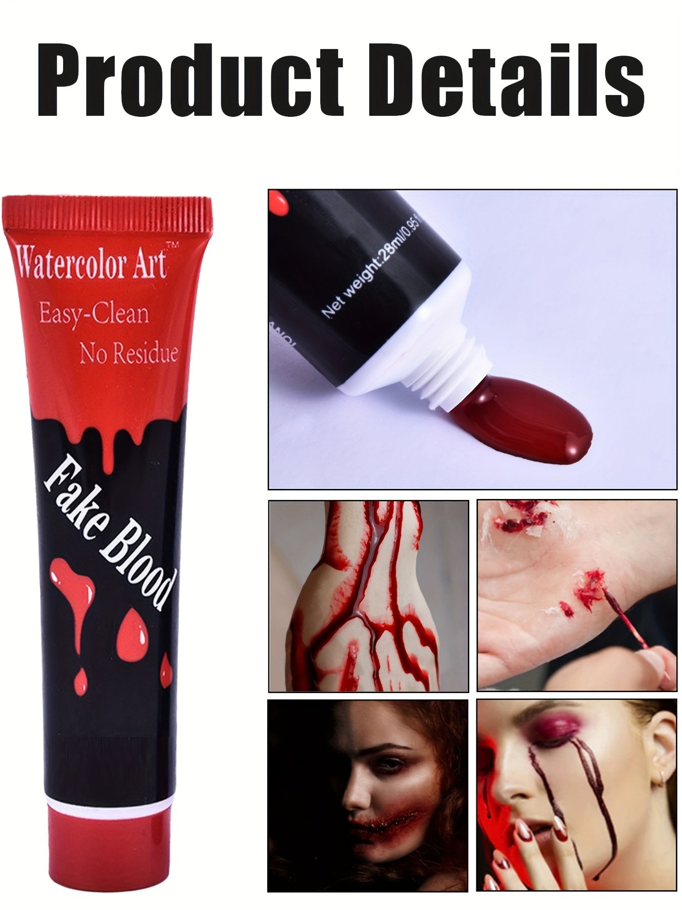 Ghost Clown Jumpsuit Costume